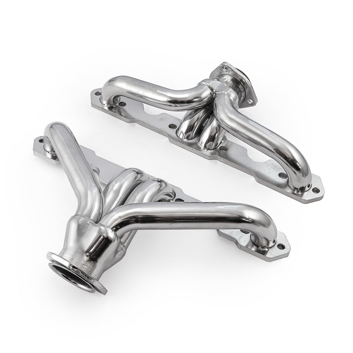 Chevy SBC 350 1955-57 Tri-5 Shorty Ceramic Headers Straight Plug Heads
