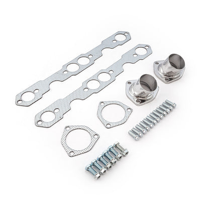 Chevy SBC 350 1955-57 Tri-5 Shorty Ceramic Headers Straight Plug Heads