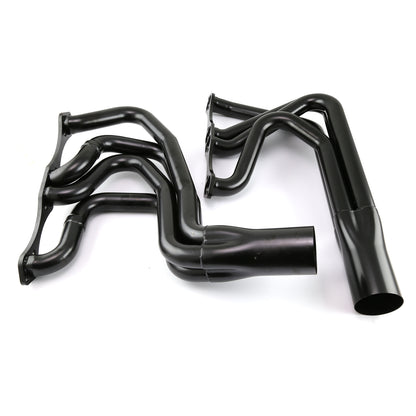Chevy SBC 350 IMCA MODIFIED Mild Steel Exhaust Headers - Black