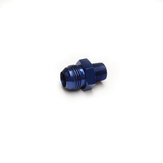 AN to NPT Fitting Male -10 AN to 1" NPT Blue Anodized Aluminum