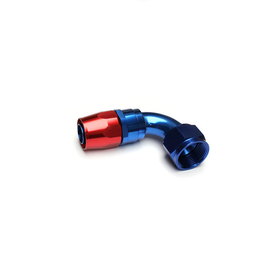90 Degree Aluminum Swivel Braided Hose End Fitting -4 AN
