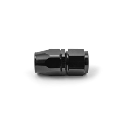 Swivel Hose End Fitting Straight -10 AN Black Anodized Aluminum