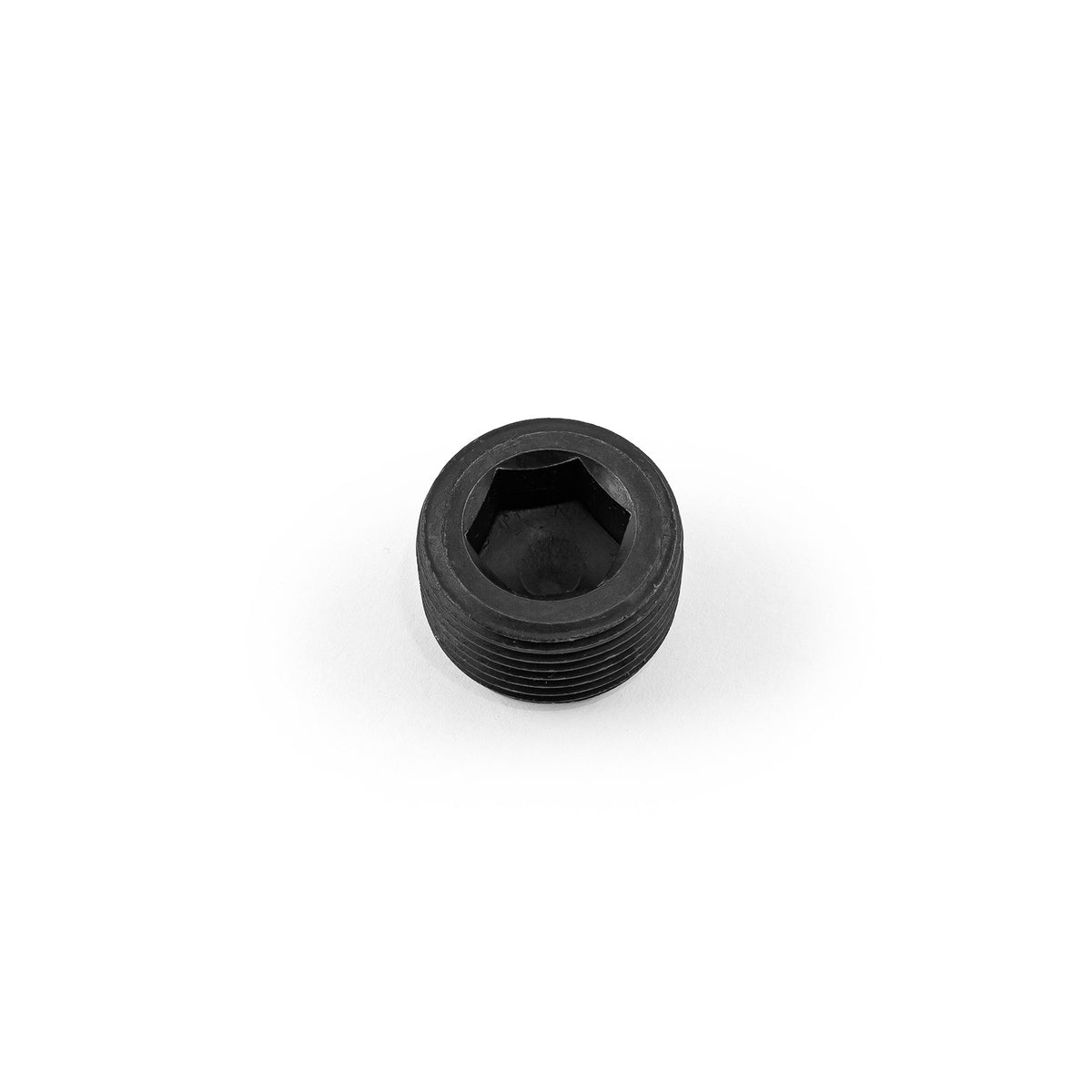 Internal Allen Head Pipe Plug Fitting 1" NPT Black Anodized Aluminum