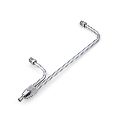 Holley Double Pumper Carburetor Chrome Fuel Line (3/8" Inlet 9 5/16" Centres)