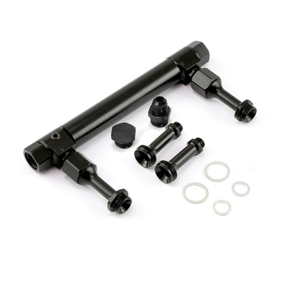 Adjustable Aluminum 4150 Carburetor Fuel Inlet Log Black (Suits:Holley BG S79)