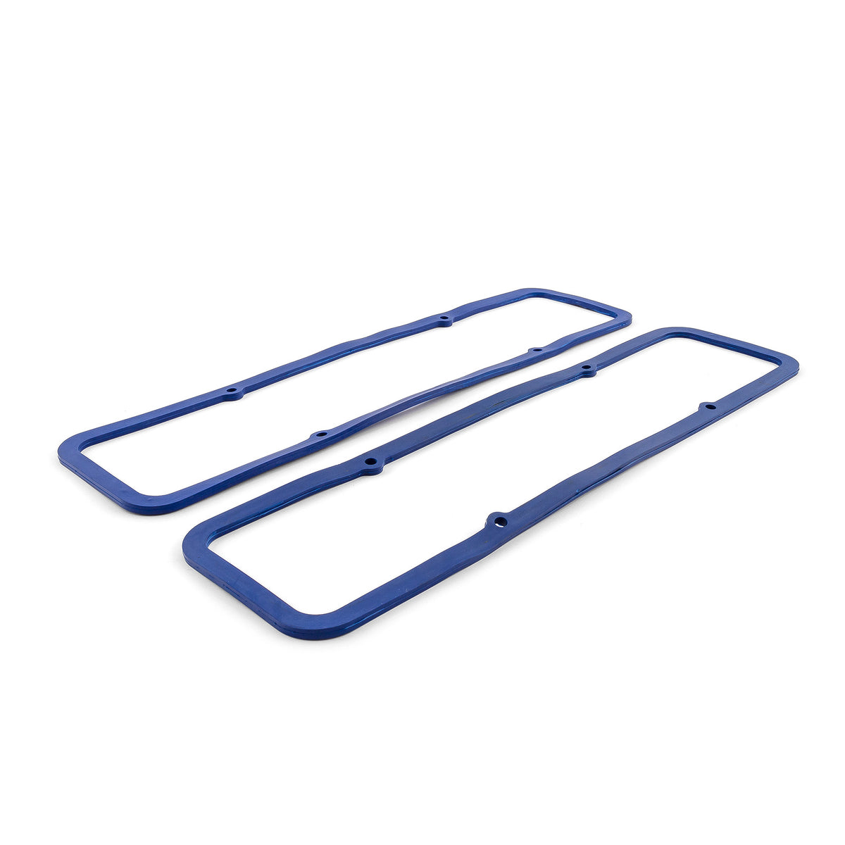 Chevy SBC 350 1955-85 Rubber w/Steel Core Valve Cover Gasket Set - Blue