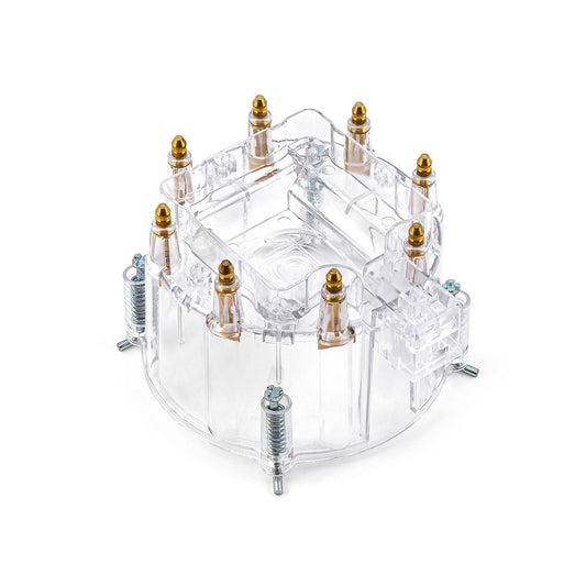 HEI Replacement Distributor Cap Brass Terminals - Clear
