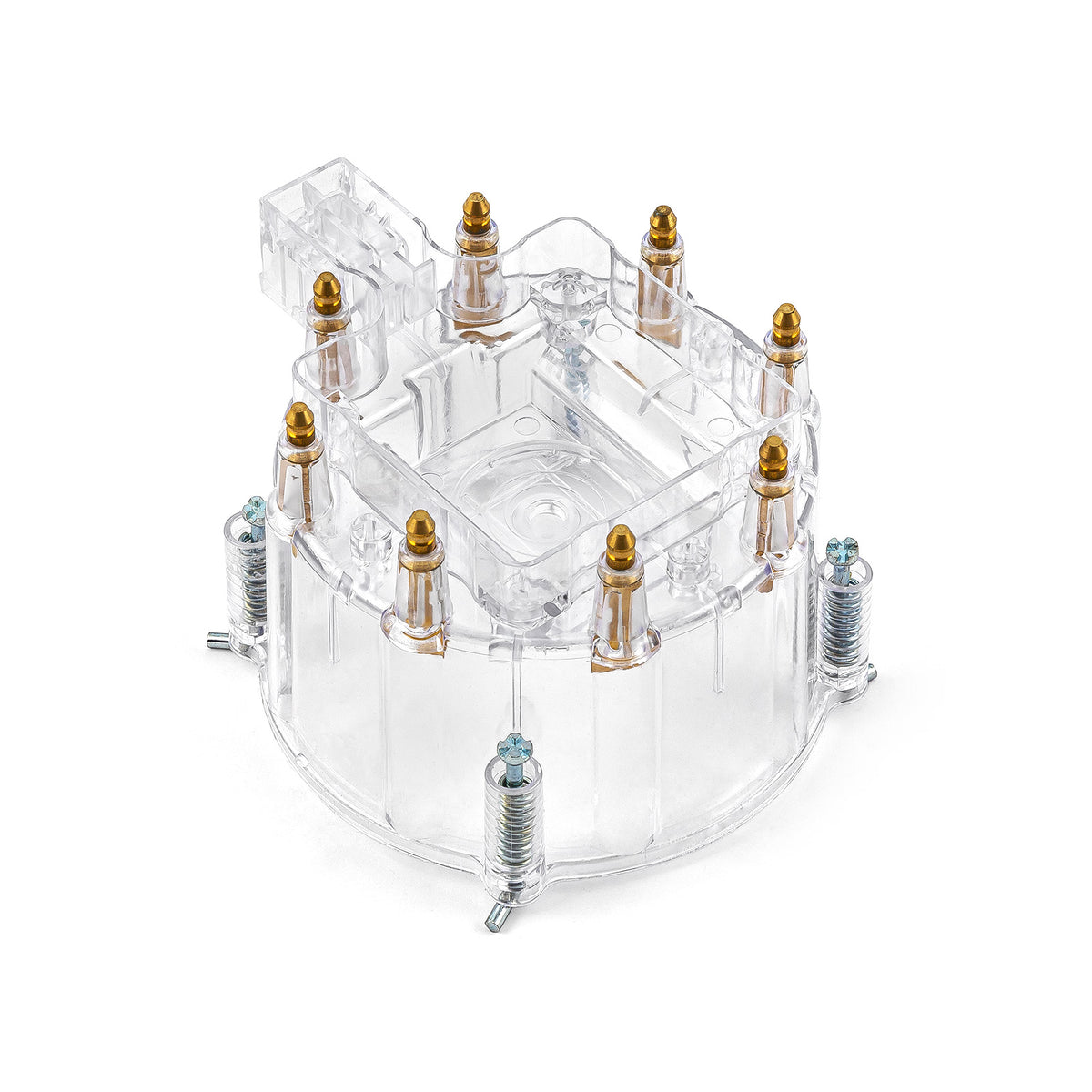 HEI Replacement Distributor Cap Brass Terminals - Clear