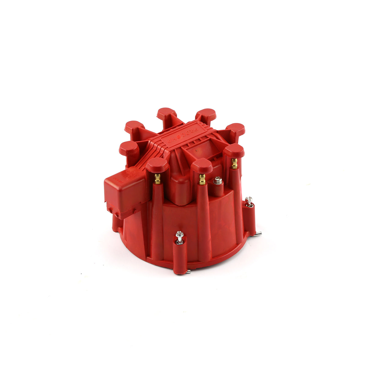 Thunder Series HEI Replacement Distributor Cap Brass Terminals - Red
