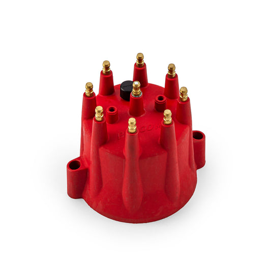 Male Pro Billet Distributor Screw Cap Only - Red [MSD Style 91mm]