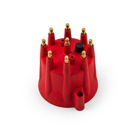 Male Pro Billet Distributor Screw Cap Only - Red [MSD Style 91mm]