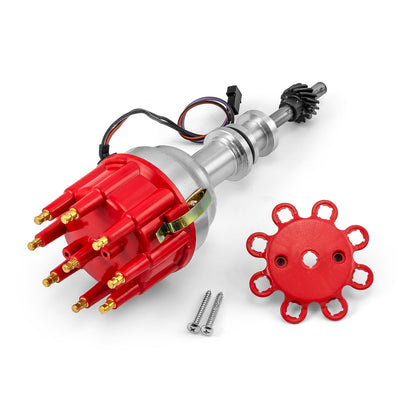 Ford 289 302 Windsor 8000 Series Pro Billet Distributor [Red]