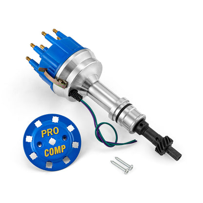 Ford 351W Windsor 8400 Series Pro Billet Distributor [Blue]