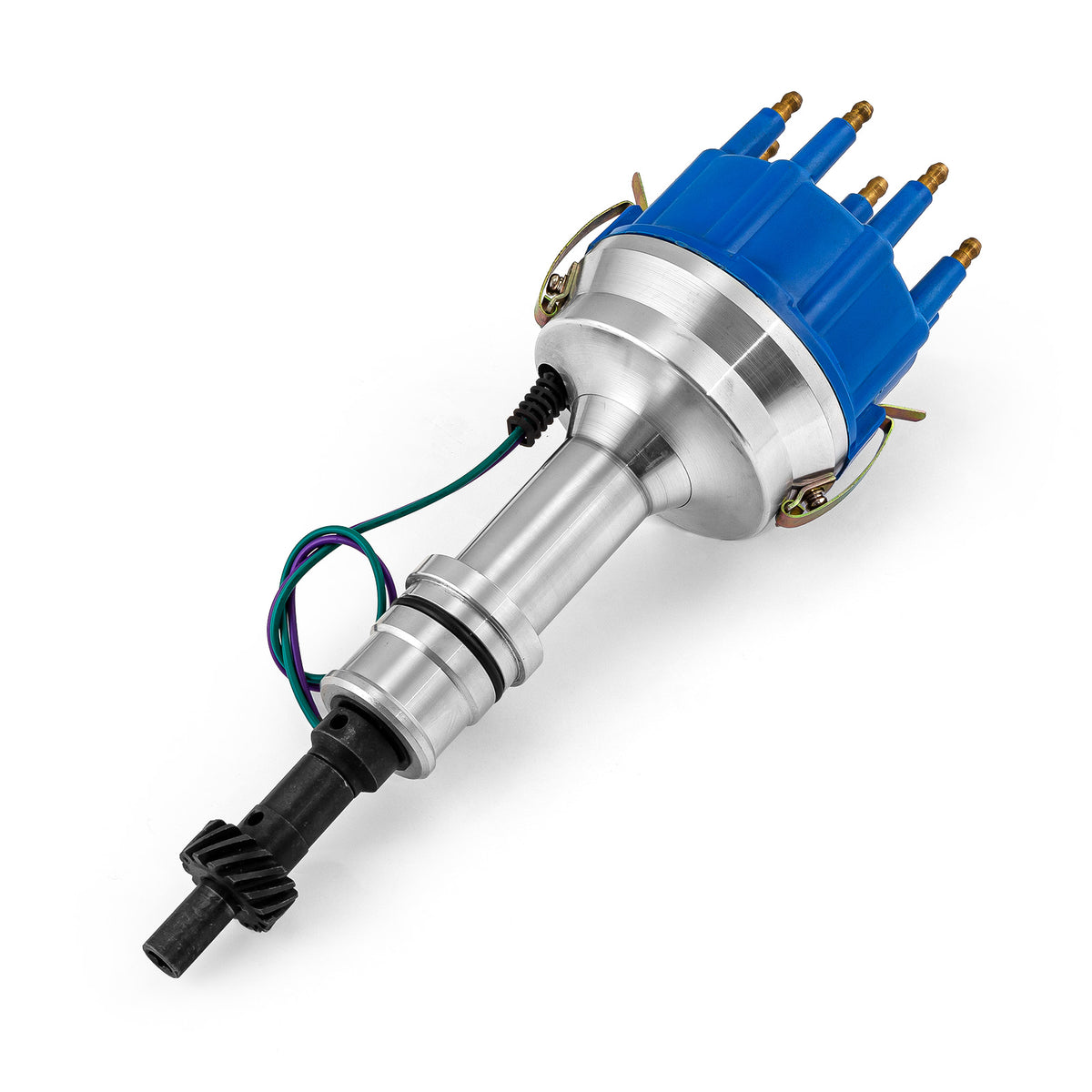 Ford 351W Windsor 8400 Series Pro Billet Distributor [Blue]