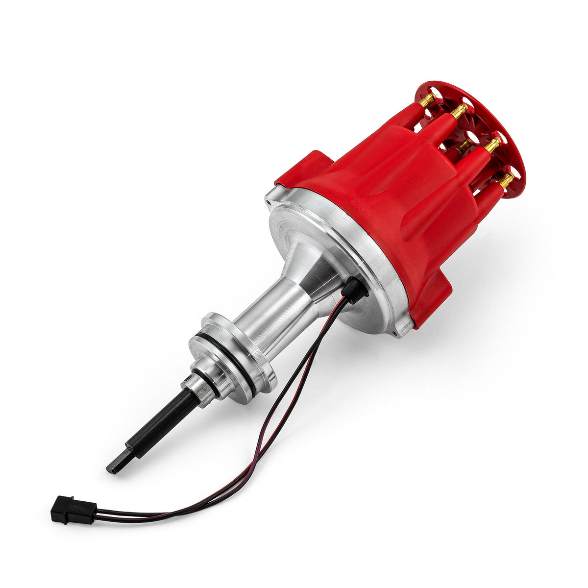 Mopar Chrysler SB 318 340 360 8000 Series Pro Billet Distributor [Red Screw-on]