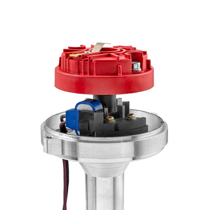 Mopar Chrysler SB 318 340 360 8000 Series Pro Billet Distributor [Red Screw-on]