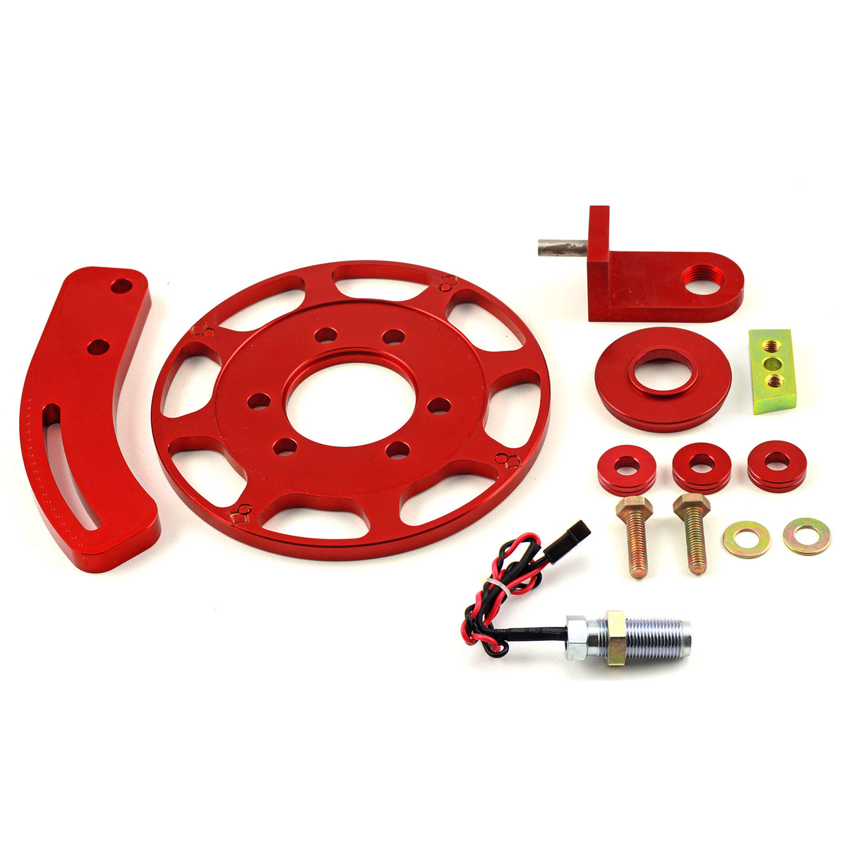 Chevy SBC 350 7" Aluminum Magnetic Crank Trigger Kit