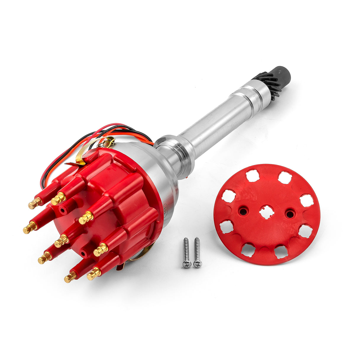 Chevy SBC 350 BBC 454 8020 Series Pro Billet Ready to Run Distributor [Red]