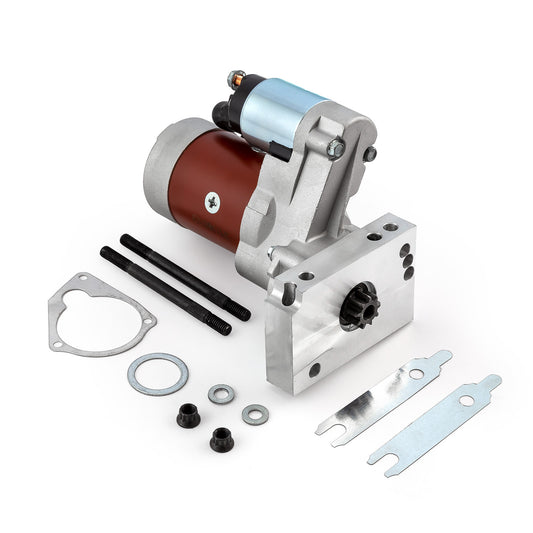 Chevy SBC 350 BBC 454 10" 153T 11" 168T Mini High-Torque 4Hp Starter [Red]