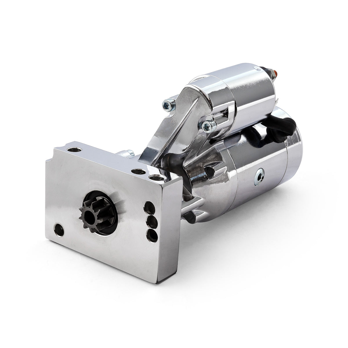 Chevy SBC 350 BBC 454 10" 153T 11" 168T Mini High-Torque 4Hp Starter [Chrome]