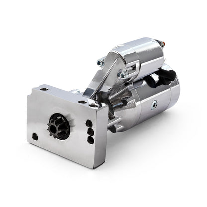 Chevy SBC 350 BBC 454 10" 153T 11" 168T Mini High-Torque 4Hp Starter [Chrome]