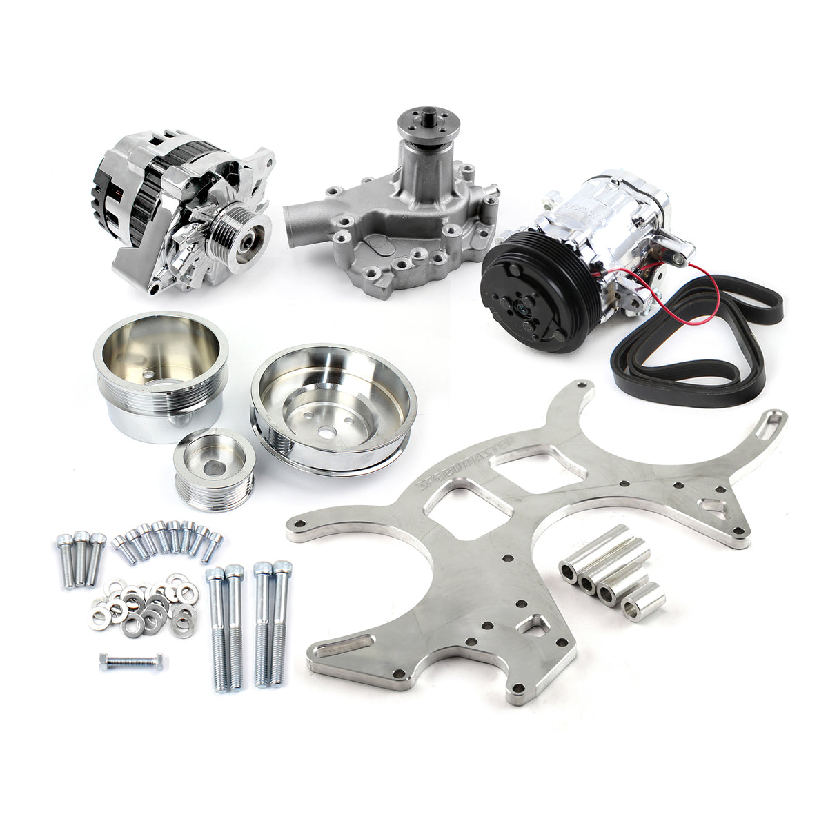 Ford Small Block 289 302 351w Billet Aluminum 20% Underdrive Serpentine Kit