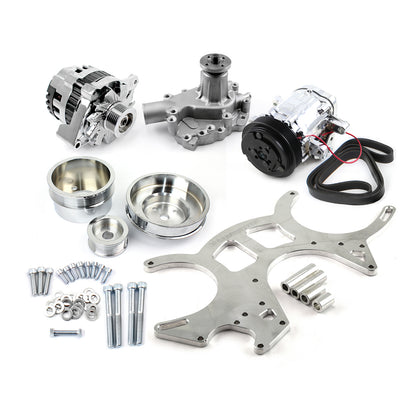 Ford Small Block 289 302 351w Billet Aluminum 20% Underdrive Serpentine Kit