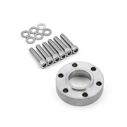Supercharger Snout / Crank Pulley Spacer w/ Hardware Billet Aluminum 0.865" Thick