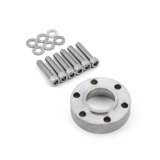 Supercharger Snout / Crank Pulley Spacer w/ Hardware Billet Aluminum 0.865" Thick