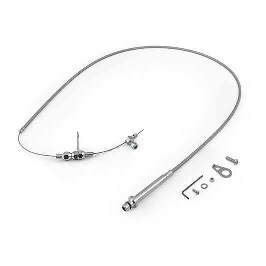 GM Turbo TH350 56" Stainless Steel Braided Kickdown Cable Kit