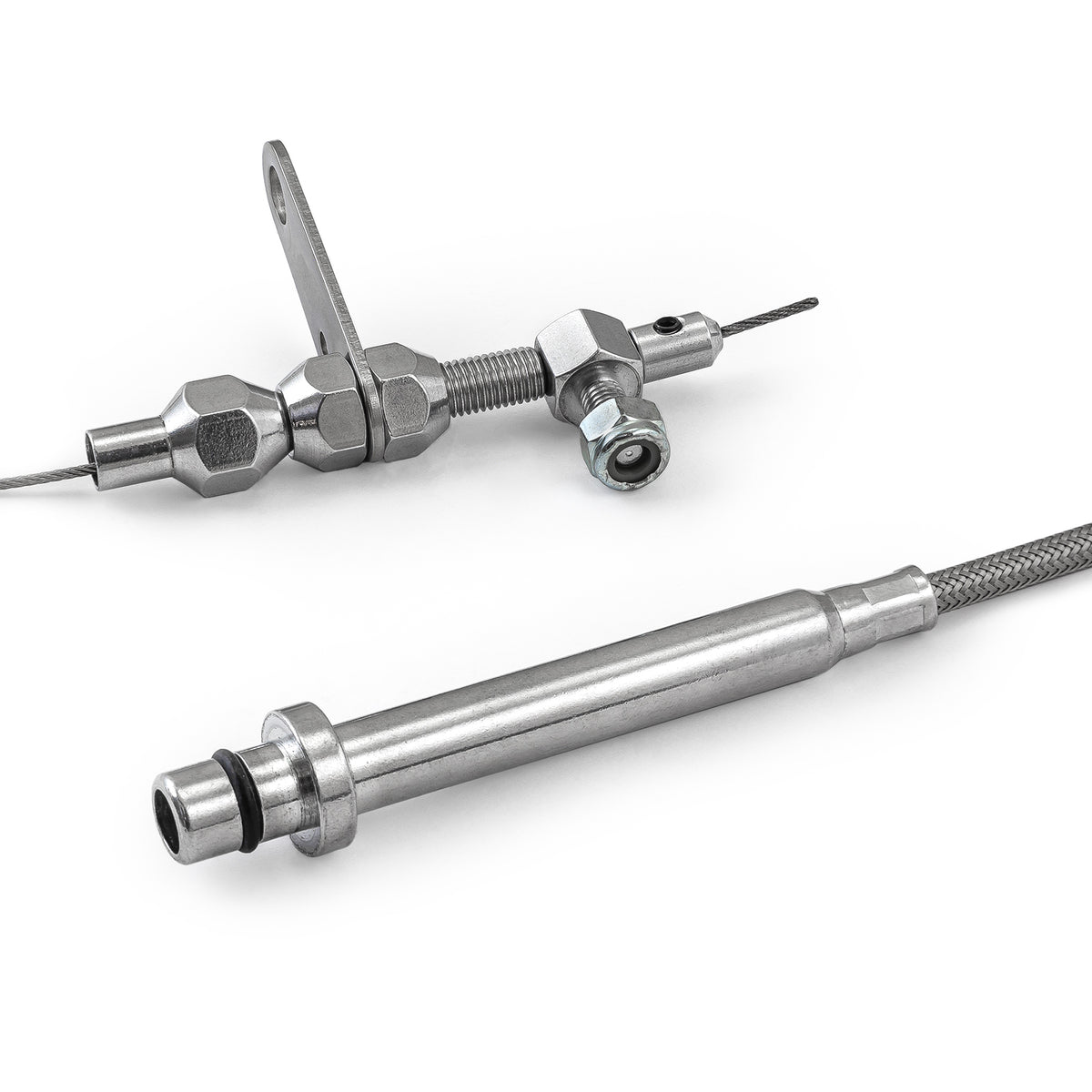 GM Turbo TH350 56" Stainless Steel Braided Kickdown Cable Kit