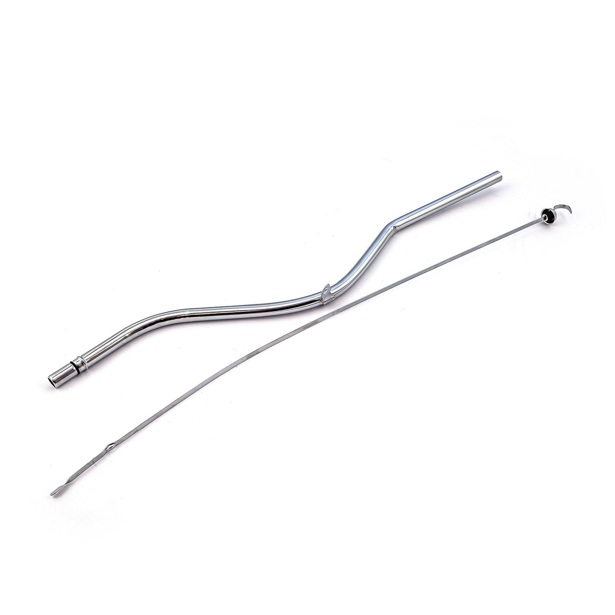 Chevy Gm Turbo Th350 34" Transmission Dipstick and Tube to Chrome