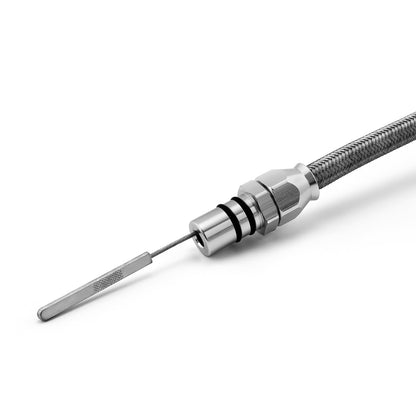 Ford 429 460 C6 Braided Flexible Bell Housing Mount Transmission Dipstick