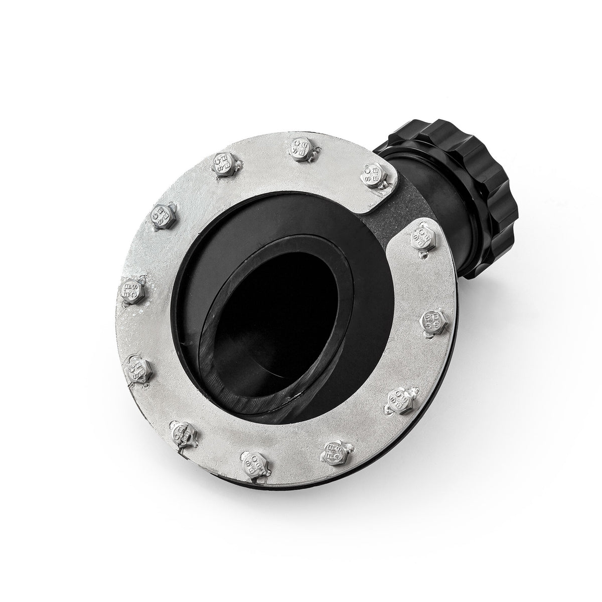 Billet 45 Degree Black Aluminum Fuel Cell Fast Filler Neck