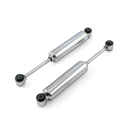 Shorty Chrome Shock Absorbers MonoTube Hot Rod 15" Extended 10" Collapsed