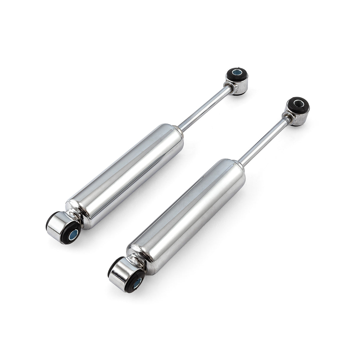 Shorty Chrome Shock Absorbers MonoTube Hot Rod 15" Extended 10" Collapsed