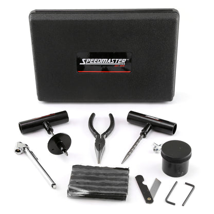 30pc Tire Puncture Repair Kit Fix Motorcycle Car Truck - Hard Case