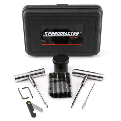 28pc Tire Puncture Repair Kit Fix Motorcycle Car Truck - Hard Case
