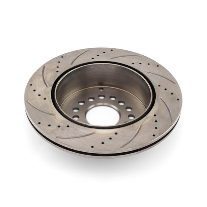 Brake Rotor Rear  Left Drilled Slotted 12.375" Dia. 2.785" Center