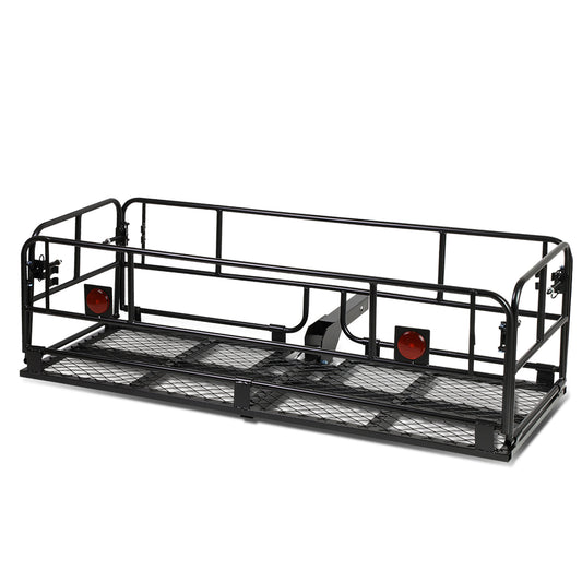 PORTAEQUIPAJE CARGO CARRIER - UNIVERSAL - 2" HITCH - 150X60X45CM - FOLD UP - POWDERCOATED - BLACK