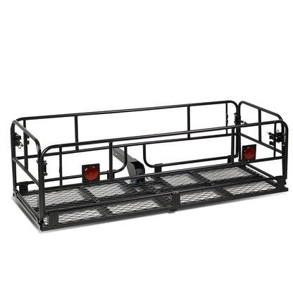 PORTAEQUIPAJE CARGO CARRIER - UNIVERSAL - 2" HITCH - 150X60X45CM - FOLD UP - POWDERCOATED - BLACK