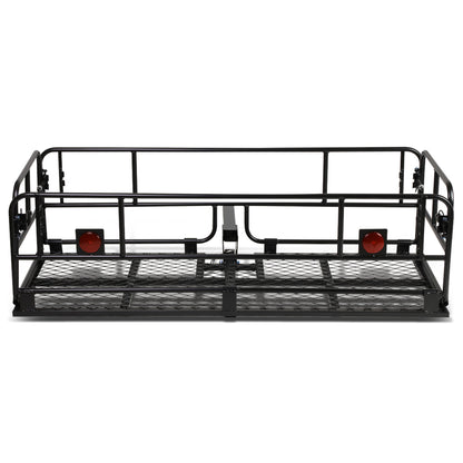 PORTAEQUIPAJE CARGO CARRIER - UNIVERSAL - 2" HITCH - 150X60X45CM - FOLD UP - POWDERCOATED - BLACK