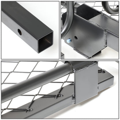 PORTAEQUIPAJE CARGO CARRIER - UNIVERSAL - 2" HITCH - 150X60X45CM - FOLD UP - POWDERCOATED - BLACK