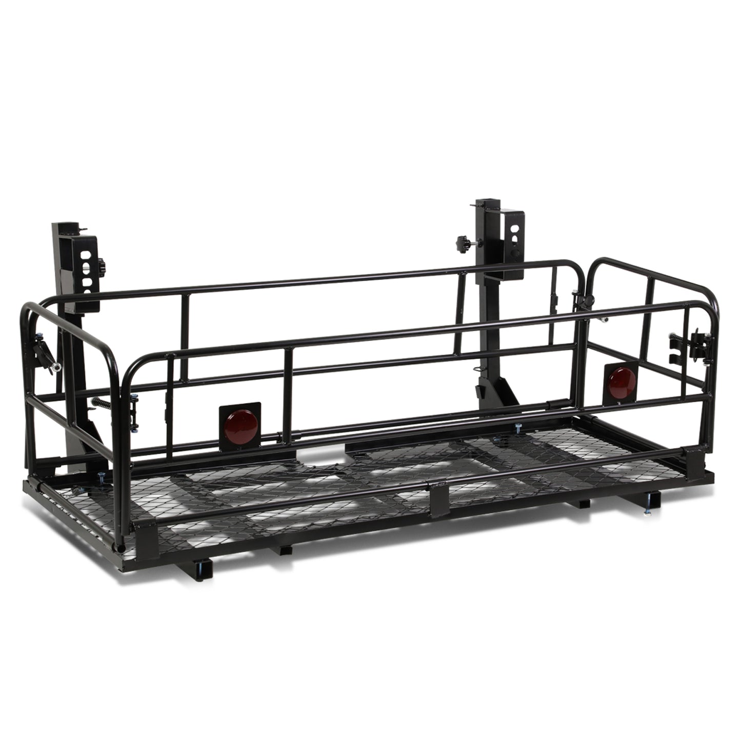 PORTAEQUIPAJE CARGO CARRIER - UNIVERSAL - 150X60X45CM - DUAL ARM FOLD UP - POWDERCOATED - BLACK
