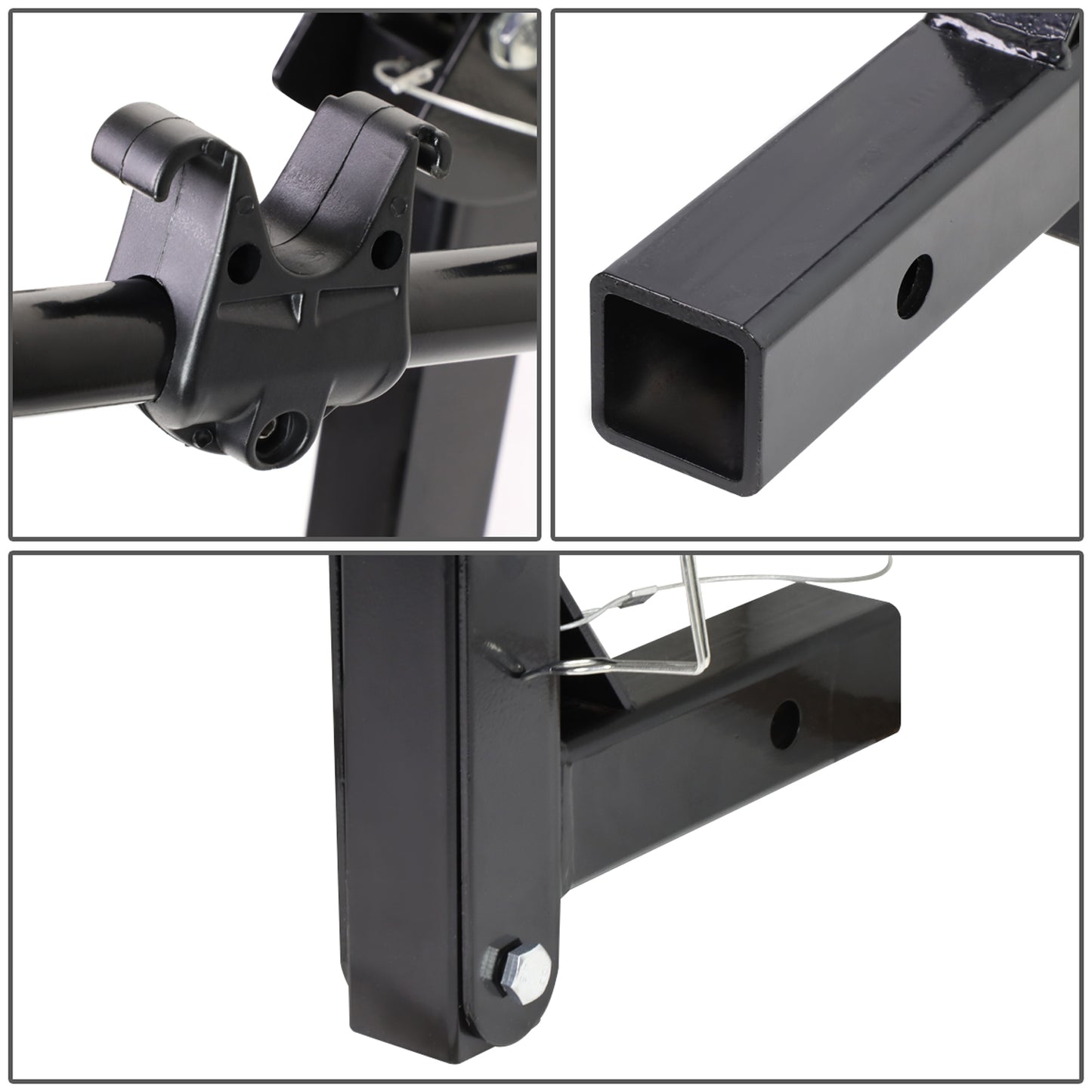 PORTAEQUIPAJE BICYCLE RACK CARRIER - MOUNT REAR TRAILER - 2" - POWDERED COATED - UNIVERSAL