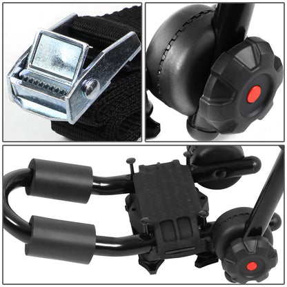PORTAEQUIPAJE CARGO CARRIER - CROSS BAR ROOF RAIL - ADJUSTABLE FOLD-UP - POWDERED COATED - UNIVERSAL