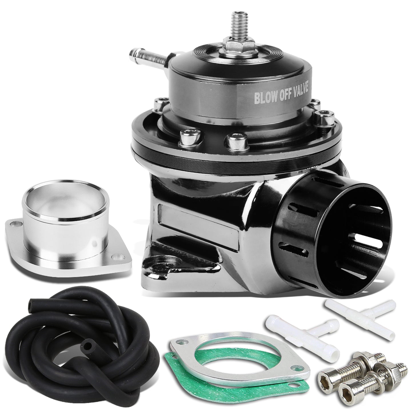 VALVULA DE ALIVIO BLOW OFF VALVE - TYPE-RS - W/ HORN - BLACK / BLACK