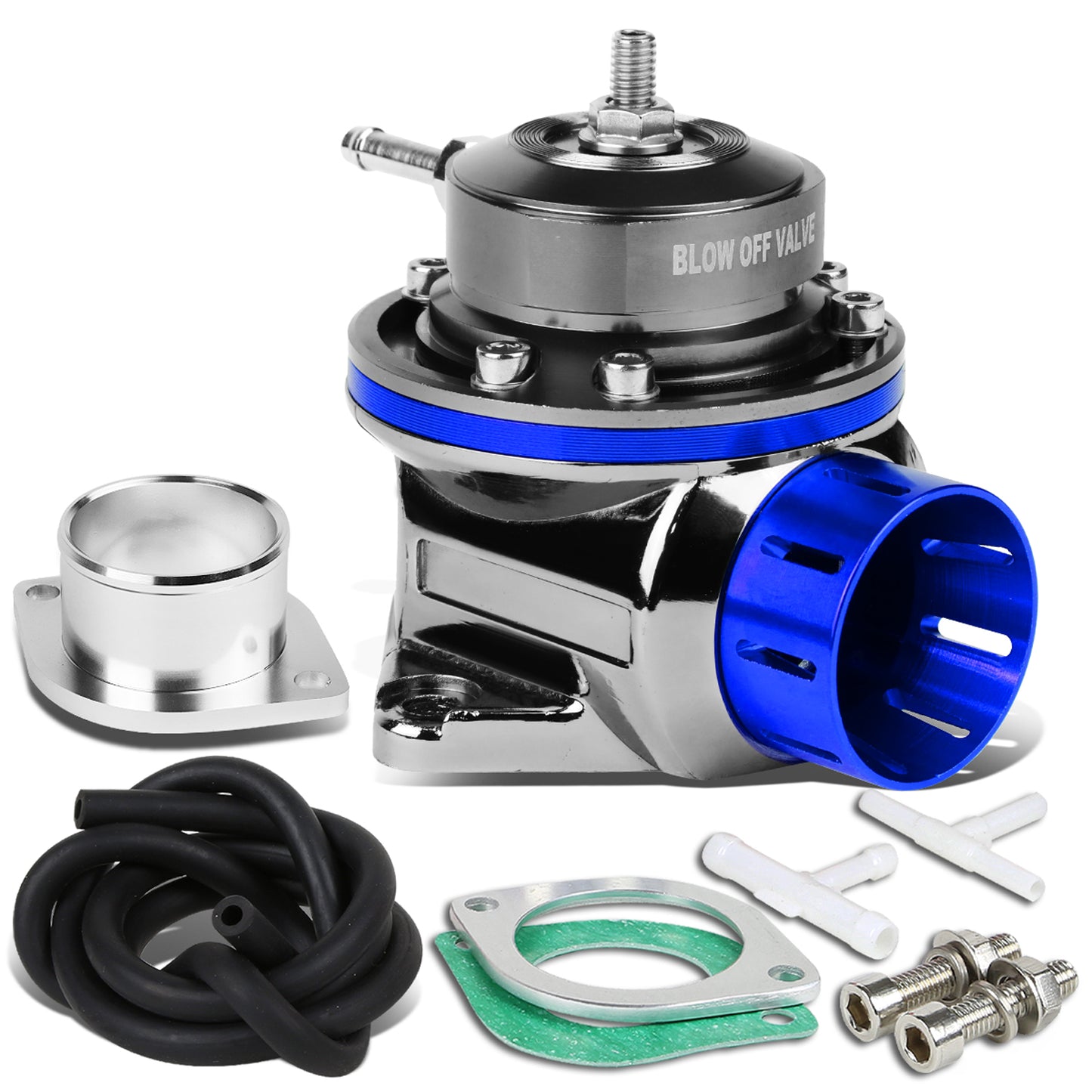 VALVULA DE ALIVIO BLOW OFF VALVE - TYPE-RS - W/ HORN - BLACK / BLUE