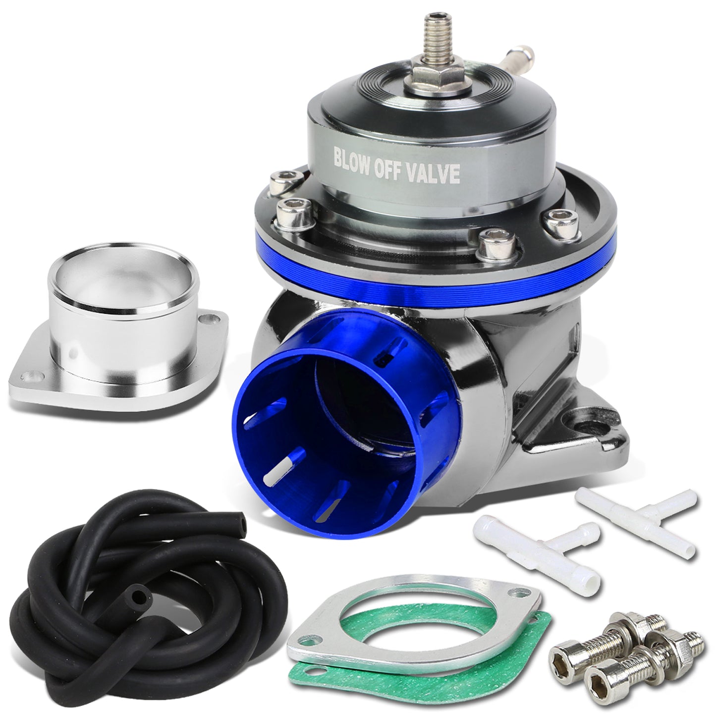 VALVULA DE ALIVIO BLOW OFF VALVE - TYPE-RS - W/ HORN - BLACK / BLUE