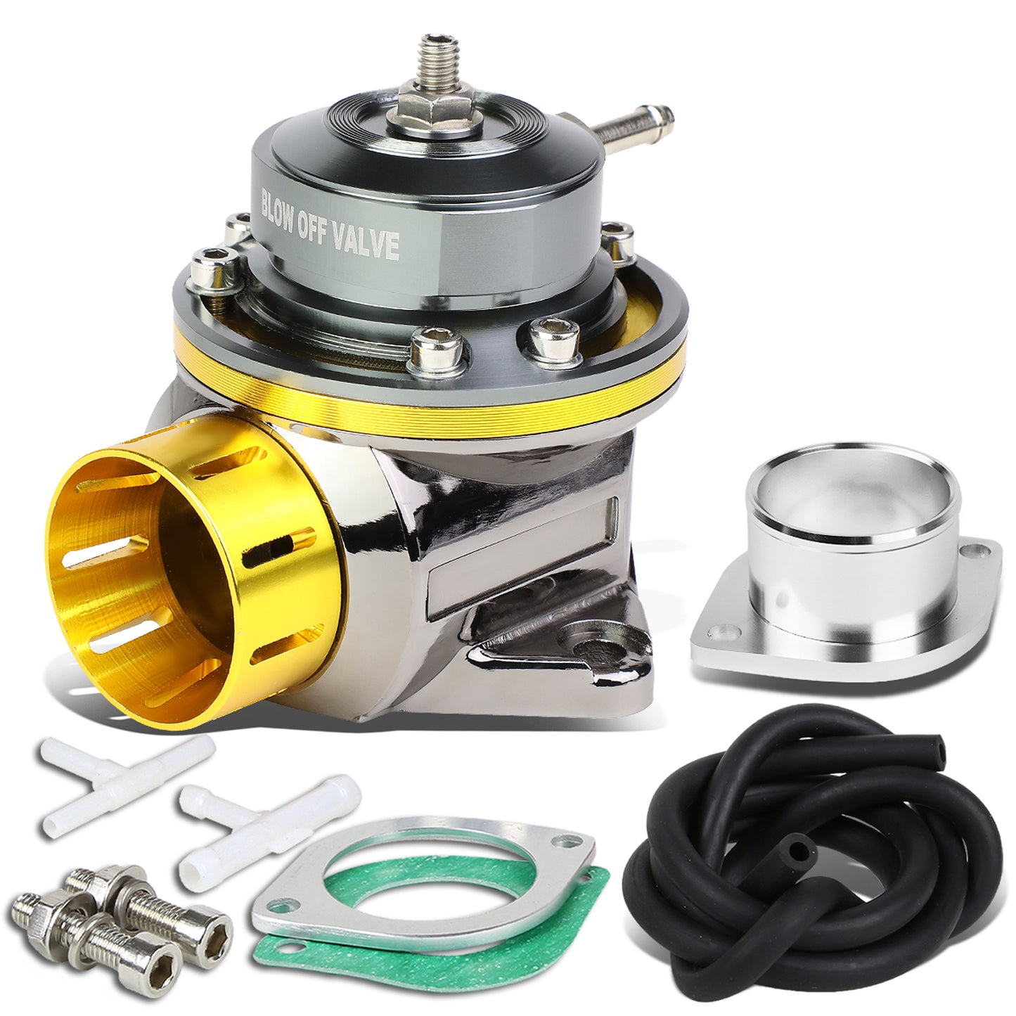 VALVULA DE ALIVIO BLOW OFF VALVE - TYPE-RS - W/ HORN - BLACK / GOLD